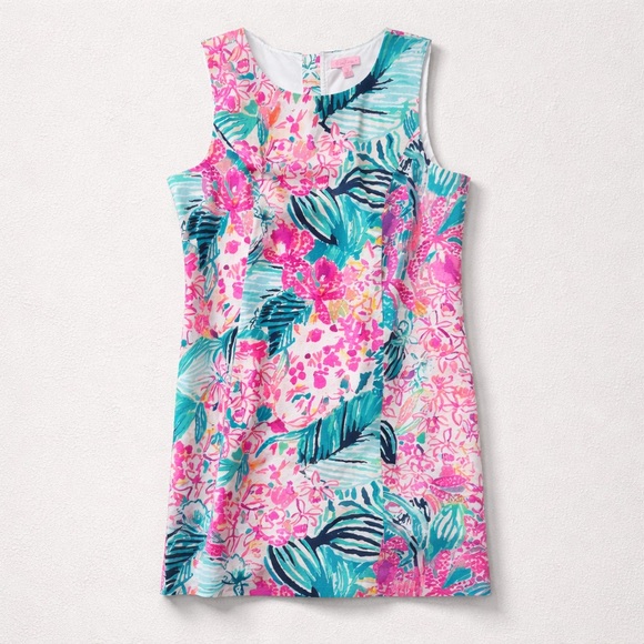 Lilly Pulitzer Mila stretch shift multi via flora womens size 16 nwt - Picture 2 of 8